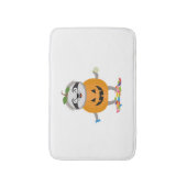 パンプキンスロスハロウィーンの衣装ギフト バスマット (正面縦)