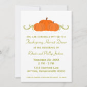 パンプキンスワーズサンクスギビング招待状 招待状 (正面)