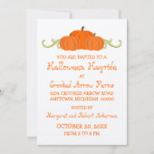 パンプキンスワーズハローウィンパーティ招待状 招待状 (正面)