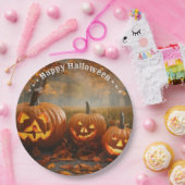 パンプキンス不気味ファミリーコレクション ペーパープレート (パーティー)
