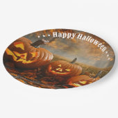 パンプキンス不気味ファミリーコレクション ペーパープレート (アングル)