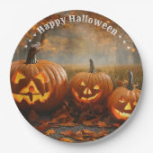 パンプキンス不気味ファミリーコレクション ペーパープレート (正面)