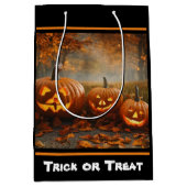 パンプキンス不気味ファミリーコレクション ミディアムペーパーバッグ (正面)