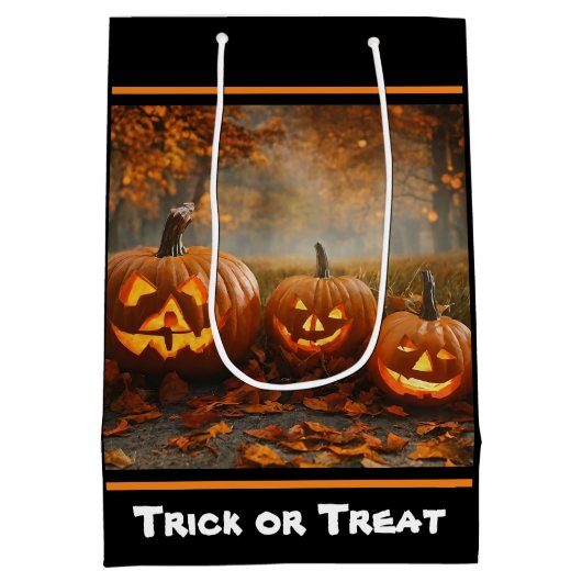 パンプキンス不気味ファミリーコレクション ミディアムペーパーバッグ (裏面)