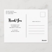 パンプキンス幽霊のよく出るハロウィーン付きの家ありがとう ポストカード (裏面)