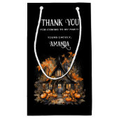 パンプキンス幽霊のよく出るハロウィーン付きハウス スモールペーパーバッグ (裏面)