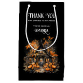 パンプキンス幽霊のよく出るハロウィーン付きハウス スモールペーパーバッグ (正面)