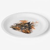 パンプキンス幽霊のよく出るハロウィーン付きハウス ペーパープレート (アングル)