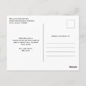 パンプキンス幽霊のよく出るハロウィーン付きハウス ポストカード (裏面)