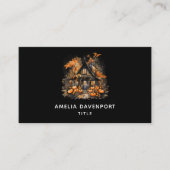 パンプキンス幽霊のよく出るハロウィーン付きハウス 名刺 (正面)