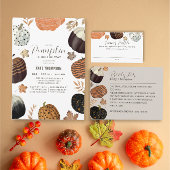 パンプキンス男女兼用おむつラッフルベビーシャワー エンクロージャーカード