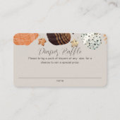 パンプキンス男女兼用おむつラッフルベビーシャワー エンクロージャーカード (正面)