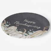 パンプキンス素朴ファームハウスハッピーサンクスギビング ペーパープレート (アングル)