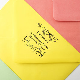 パンプキンス素朴感謝祭ファミリー差出人住所 ラバースタンプ