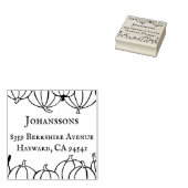 パンプキンス素朴感謝祭ファミリー差出人住所 ラバースタンプ (押印)