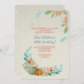 パンプキンズインウォーターカラー招待状 招待状 (正面/裏面)