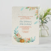 パンプキンズインウォーターカラー招待状 招待状 (スタンド正面)