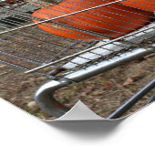 パンプキンズインショッピングカートカントリー秋 ポスター (角)