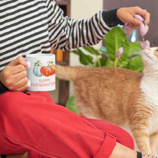 パンプキンズハッピーフレンドシェヴィジングオレンジ秋 コーヒーマグカップ