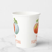 パンプキンズハッピーフレンドシェヴィジングオレンジ秋 紙コップ (右)