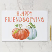 パンプキンズハッピーフレンドシップ秋紙ランチョンマット ペーパーパッド (インサイチュ)