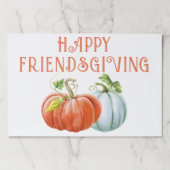 パンプキンズハッピーフレンドシップ秋紙ランチョンマット ペーパーパッド (正面)