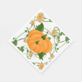 パンプキンズハロウィンサンクスギビング秋ホリデー スタンダードランチョンナプキン (角)