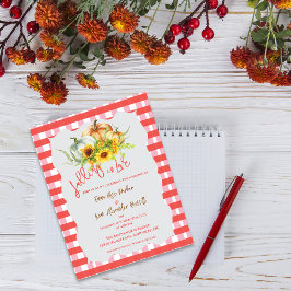 パンプキンズフォールインラブ秋の結婚式招待状 ポストカード