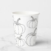 パンプキンズブラック&ホワイトハロウィーン 紙コップ (右)