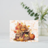 パンプキンズブ葉ーズ秋秋ハロウィーン シーズンポストカード (スタンド正面)