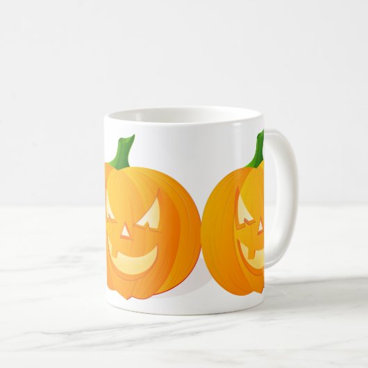 パンプキンズホワイトコーヒーマグ コーヒーマグカップ (正面右)