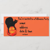 パンプキンズランページハローウィンパーティ招待状 カード (裏面)
