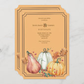 パンプキンズ・スリー 招待状 (正面/裏面)