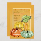 パンプキンズ・スリー・招待状 招待状 (正面/裏面)