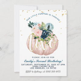 パンプキンセカンド誕生日招待状 招待状