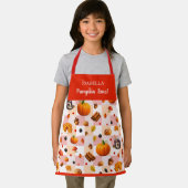 パンプキンタイム！可愛い秋パタ子供へーン エプロン (インサイチュ)