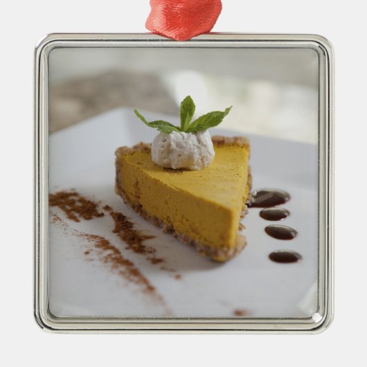パンプキンチーズケーキ メタルオーナメント (正面)