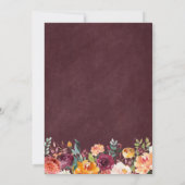 パンプキンツインズベビーシャワーストリングライトフローラ 招待状 (裏面)