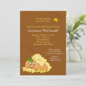 パンプキンツイン(ニュートラル)ベビーシャワー招待状 招待状 (スタンド正面)