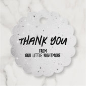 パンプキンテディ赤ちゃんシャワー フェイバータグ (裏面)