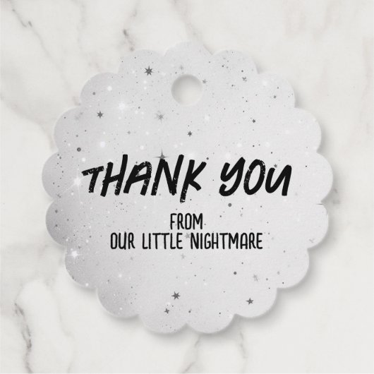 パンプキンテディ赤ちゃんシャワー フェイバータグ (裏面)