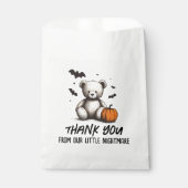 パンプキンテディ赤ちゃんシャワー フェイバーバッグ (正面)