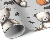 パンプキンテディ赤ちゃんシャワー ラッピングペーパー (ロールコーナー)