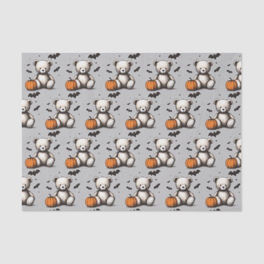 パンプキンテディ赤ちゃんシャワー 薄葉紙 (正面)