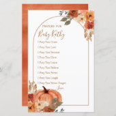 パンプキンテラコタフローラ祈りの言葉のベビー (正面/裏面)