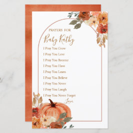 パンプキンテラコタフローラ祈りの言葉のベビー