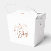 パンプキンテラコッタボヘミアン自然ベビーシャワー フェイバーボックス (裏面サイド)