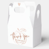 パンプキンテラコッタボヘミアン自然ベビーシャワー フェイバーボックス (オープン)