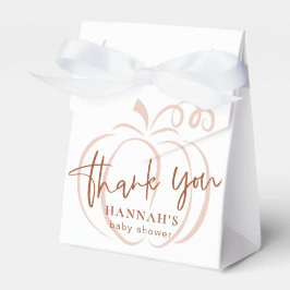 パンプキンテラコッタボヘミアン自然ベビーシャワー フェイバーボックス