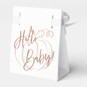 パンプキンテラコッタボヘミアン自然ベビーシャワー フェイバーボックス (裏面サイド)